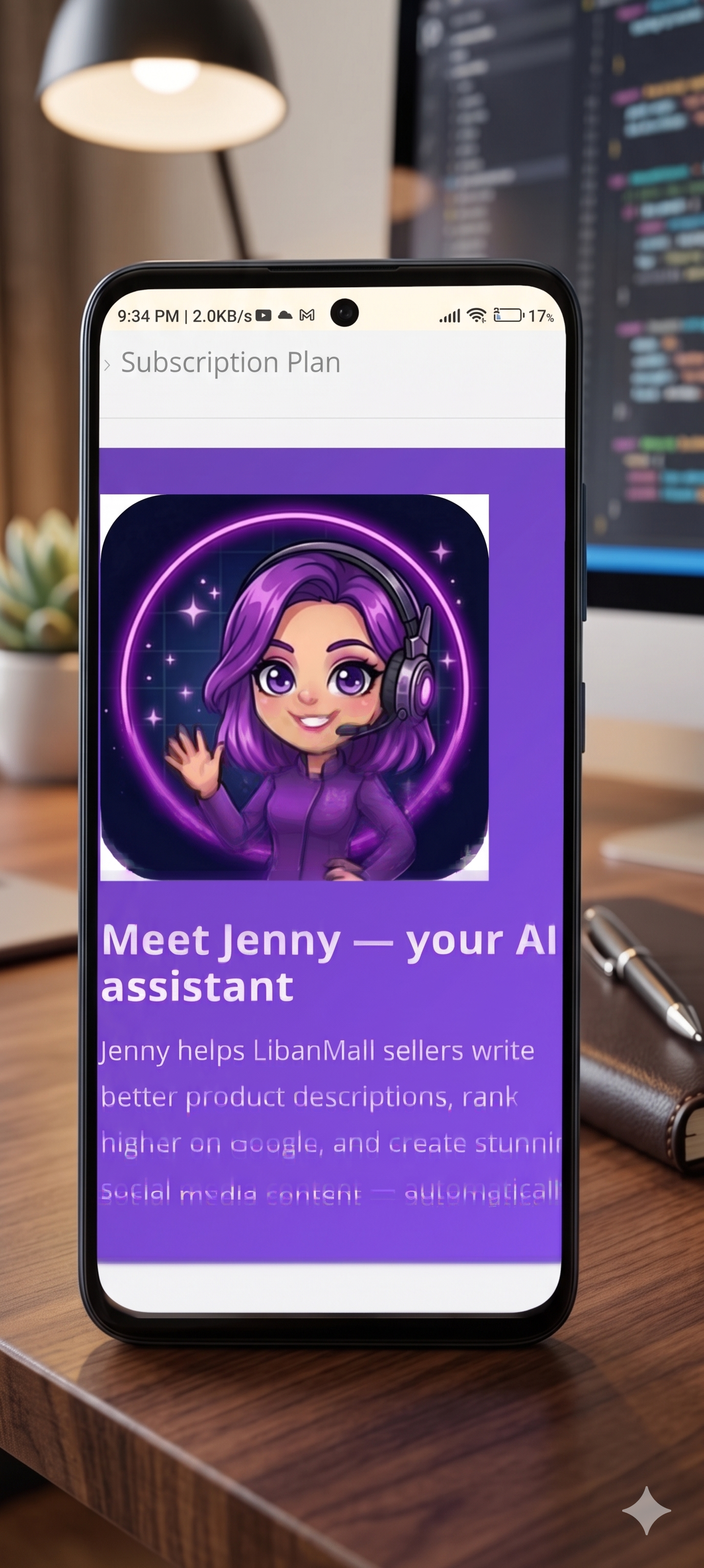 Jenny AI on mobile