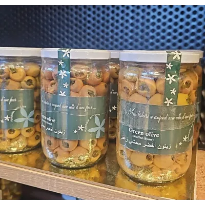 Yasmina Green Olive Stuffed Thyme