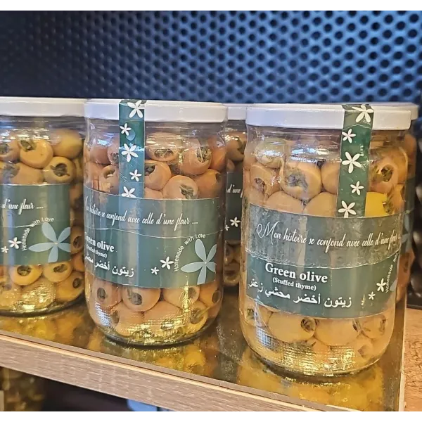 Yasmina Green Olive Stuffed Thyme