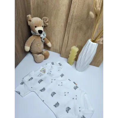 Striped Bear Bodysuit