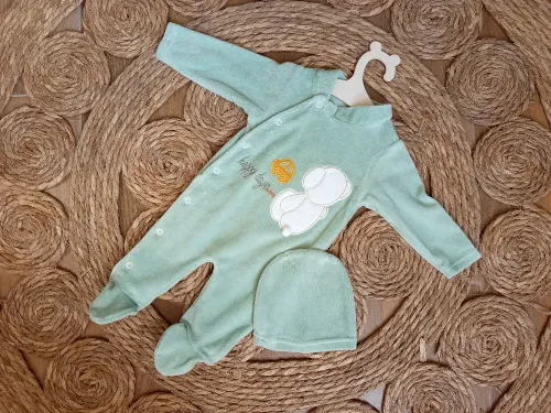 Velvet Green Teddy