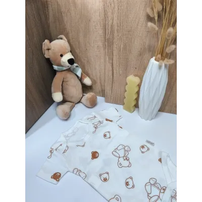 White Little Bear Bodysuit
