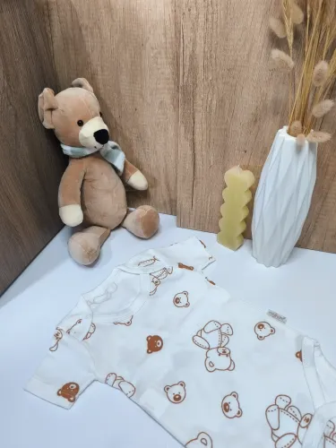 White Little Bear Bodysuit