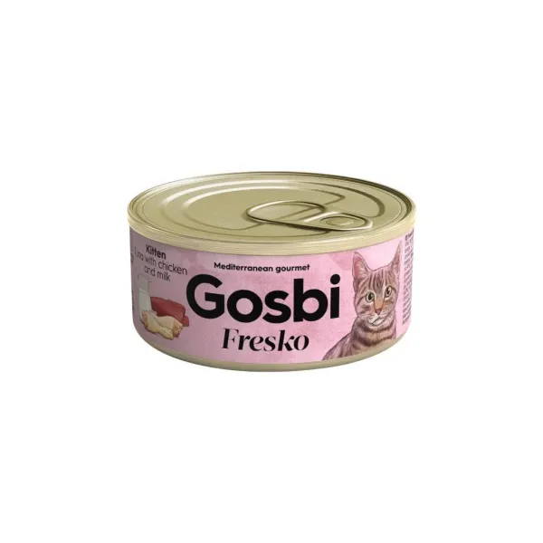 GOSBI FRESKO KITTEN TUNA - CHICKEN - MILK 70 G