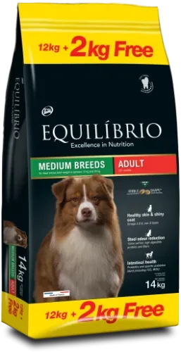 EQUILIBRIO - DOG - ADULT MEDIUM BREEDS 14 KG