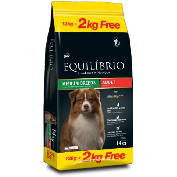 EQUILIBRIO - DOG - ADULT MEDIUM BREEDS 14 KG