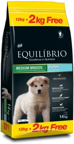EQUILIBRIO - DOG - PUPPY MEDIUM BREEDS 14 KG