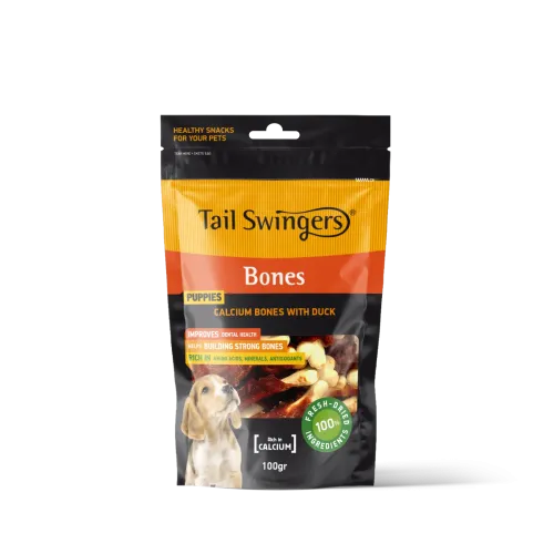 TAIL SWINGERS - CALCIUM BONES WITH DUCK 100 G