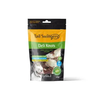 TAIL SWINGERS - CHEW KNOT BONES WITH CHICKEN 100 G