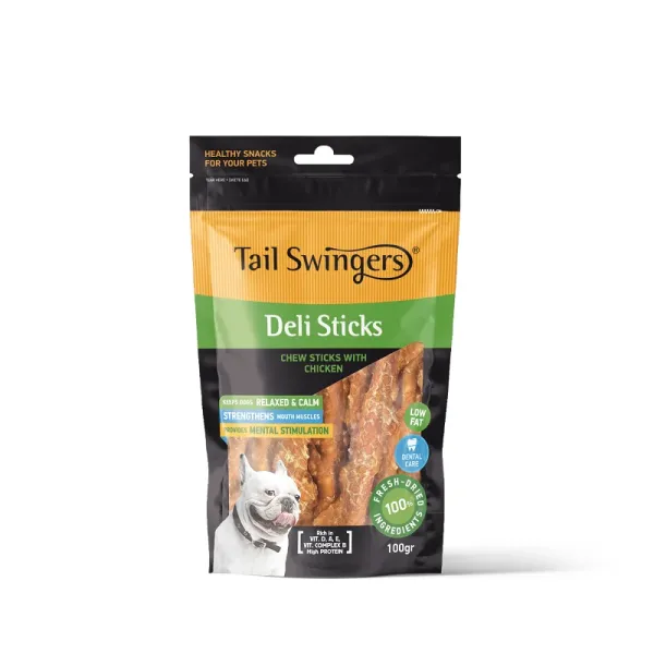 TAIL SWINGERS - CHEW STICKS WITH CHICKEN 100 G