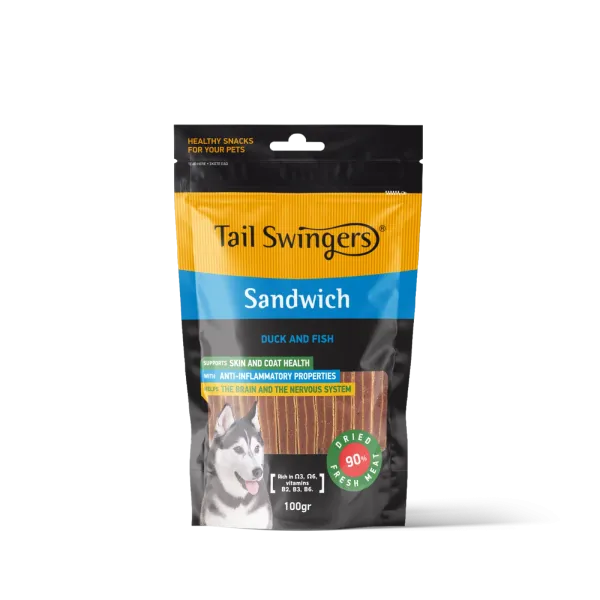 TAIL SWINGERS - DUCK and FISH SANDWICH 100G