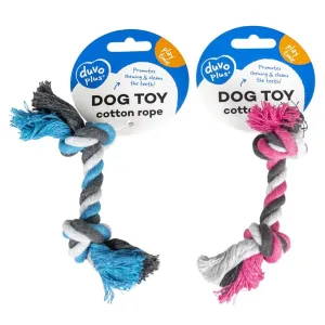 TOY TUG COTTON ROPE 2 KNOTS 12 CM - DUVO PLUS