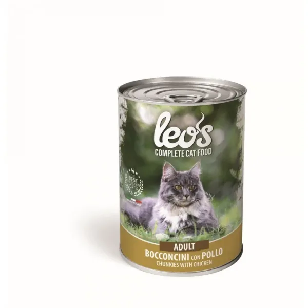 LEO WET FOOD CAT ADULT - CHUNKIES OF CHICKEN (415 G)