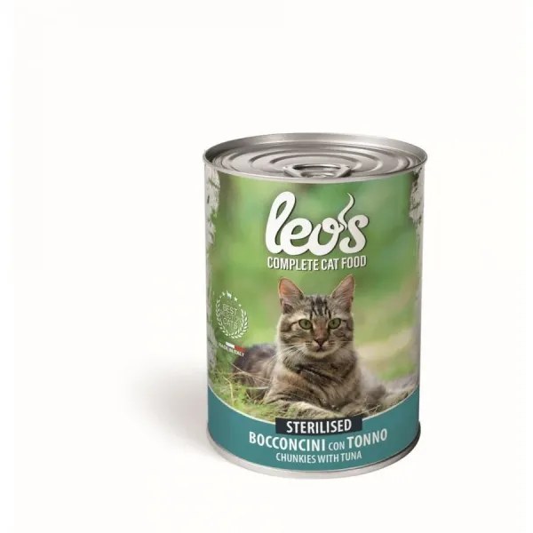 LEO WET FOOD CAT STERILISED - CHUNKIES OF TUNA (415 G)