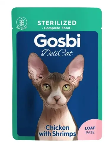 GOSBI DELICAT STERILIZED CHICKEN - SHRIMPS 70 G