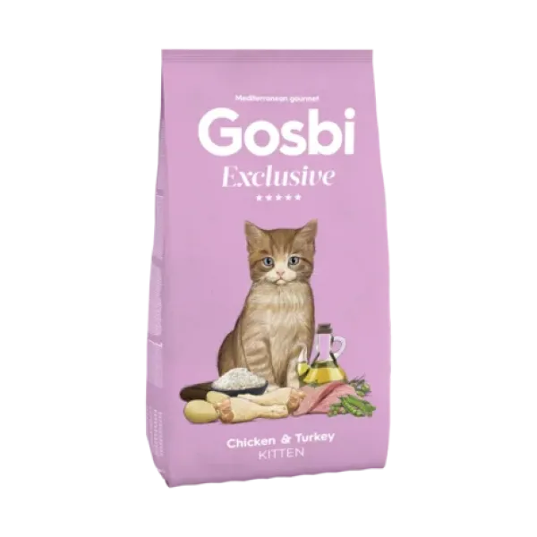 GOSBI EXCLUSIVE CAT KITTEN CHICKEN & TURKEY 400 G