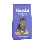 GOSBI EXCLUSIVE CAT ADULT CHICKEN & TURKEY 1.5 KG