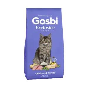 GOSBI EXCLUSIVE CAT ADULT CHICKEN & TURKEY 1.5 KG