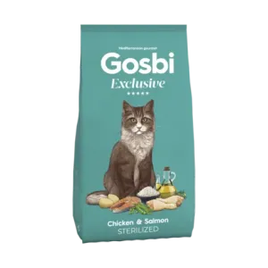 GOSBI EXCLUSIVE CAT STERILIZED CHICKEN & SALMON 400 G