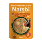 NATSBI CAT STEAMED CHICKEN - QUAIL EGG 80 G