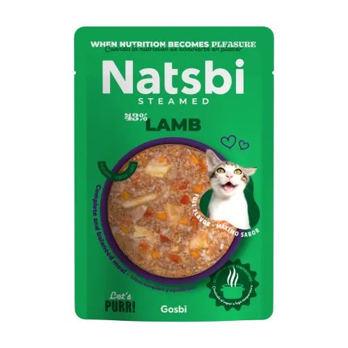 NATSBI CAT STEAMED LAMB 80 G