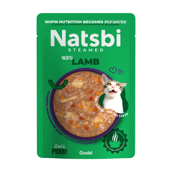 NATSBI CAT STEAMED LAMB 80 G