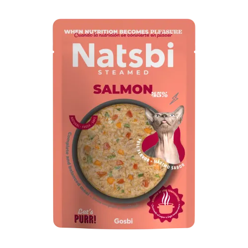 NATSBI CAT STEAMED SALMON 80 G