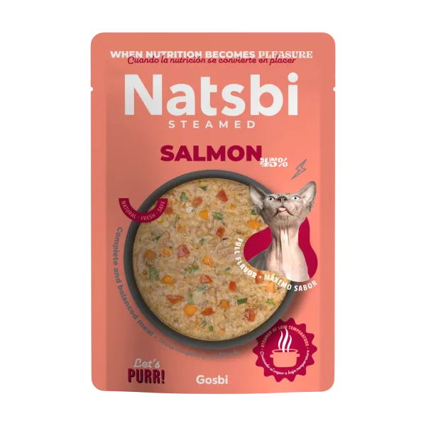 NATSBI CAT STEAMED SALMON 80 G