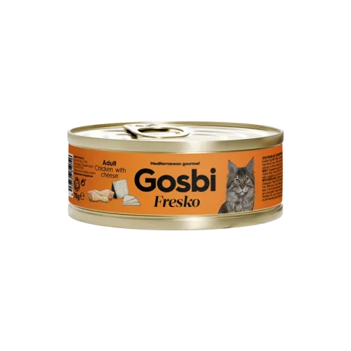 GOSBI FRESKO CAT ADULT CHICKEN - CHEESE 70 G