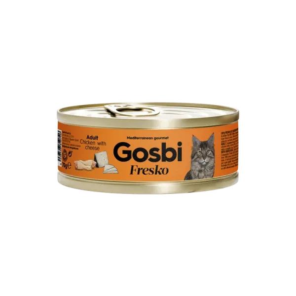 GOSBI FRESKO CAT ADULT CHICKEN - CHEESE 70 G