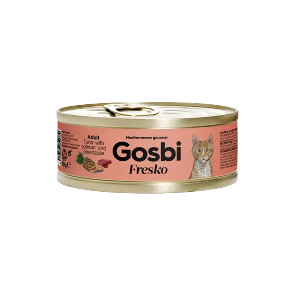 GOSBI FRESKO CAT ADULT TUNA - SALMON - PINEAPPLE 70 G
