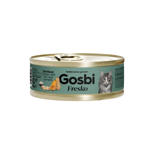 GOSBI FRESKO CAT STERILIZED CHICKEN - RICE - PUMPKIN 70 G