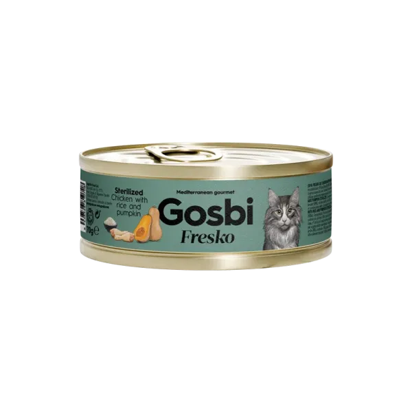 GOSBI FRESKO CAT STERILIZED CHICKEN - RICE - PUMPKIN 70 G