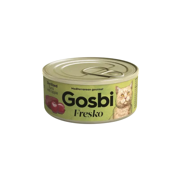 GOSBI FRESKO CAT STERILIZED TUNA - APPLE 70 G