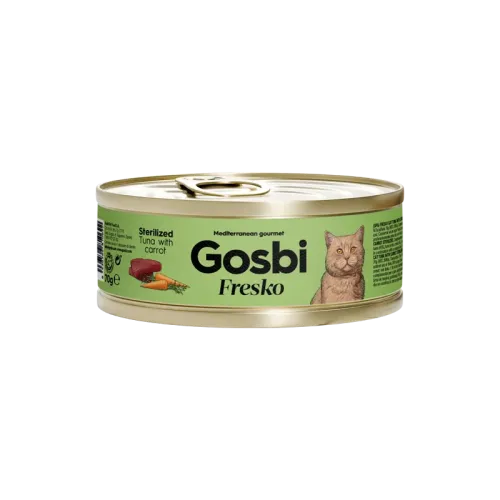 GOSBI FRESKO CAT STERILIZED TUNA - CARROT 70 G