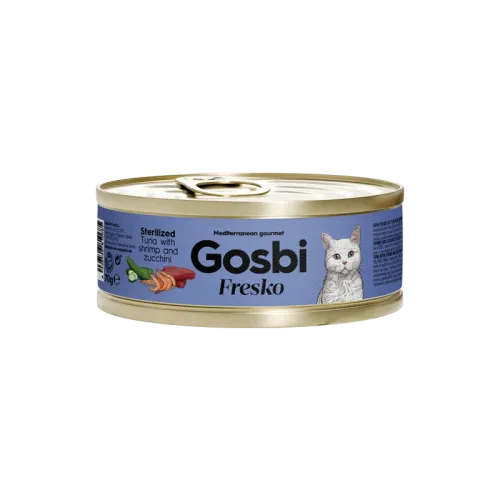 GOSBI FRESKO CAT STERILIZED TUNA - SHRIMP - ZUCCHINI 70 G