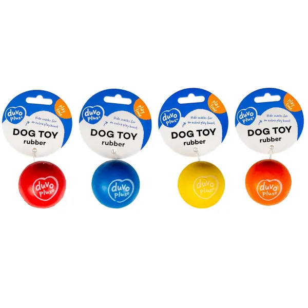 TOY RUBBER BOUNCY BALL (DIAMETER 5.5 CM) - DUVO PLUS