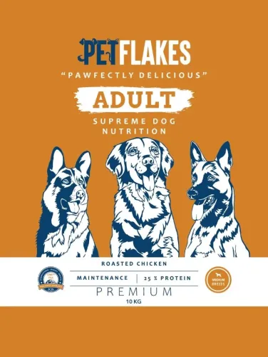 PET FLAKES - DOG FOOD - ADULT MEDIUM BREED 10 KG