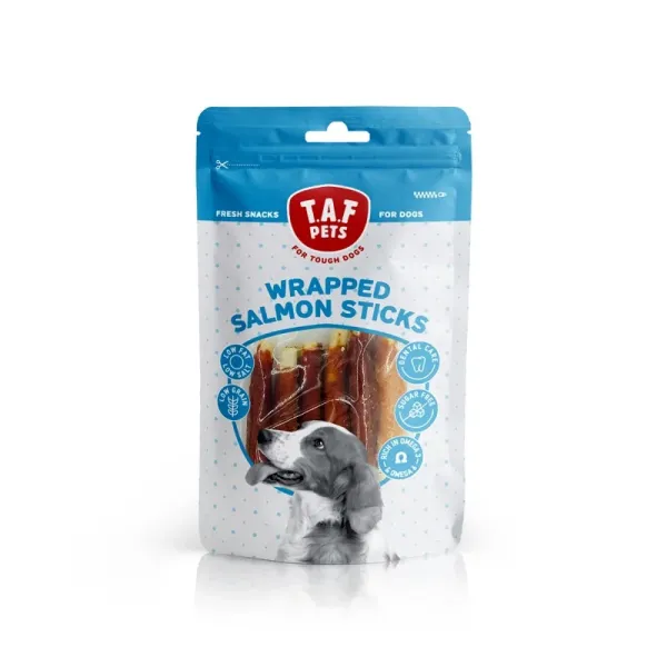 TAF WRAPPED SALMON STICKS (75 G)