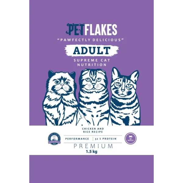 PET FLAKES - CAT - ADULT 1.5 KG