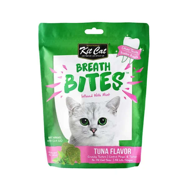 KITCAT CRUNCHY BREATH BITES - TUNA (60 G) KC-7090