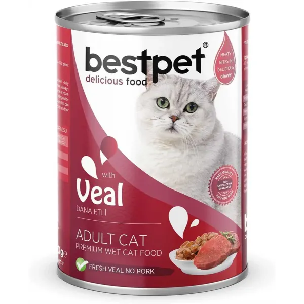 BESTPET - CAT ADULT - VEAL CHUNKS IN GRAVY 400 G