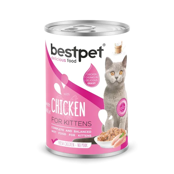 BESTPET - KITTEN - CHICKEN CHUNKS IN GRAVY 400 G