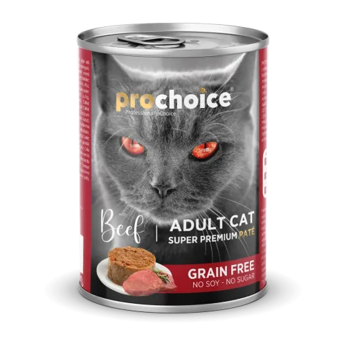 PROCHOICE - CAT ADULT - BEEF PATÉ - GRAIN FREE 400 G