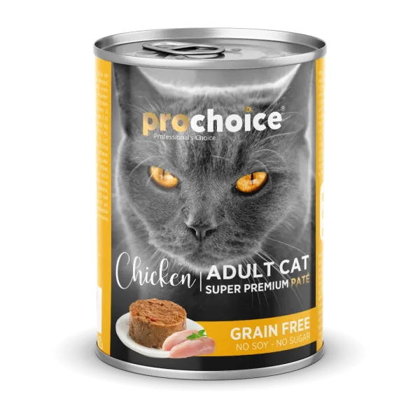 PROCHOICE - CAT ADULT - CHICKEN PATÉ - GRAIN FREE 400 G