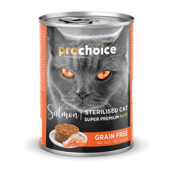 PROCHOICE - CAT ADULT - SALMON PATÉ - GRAIN FREE 400 G