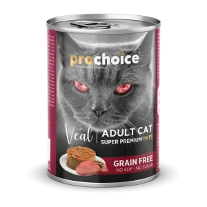 PROCHOICE - CAT ADULT - VEAL PATÉ - GRAIN FREE 400 G