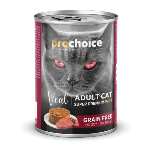 PROCHOICE - CAT ADULT - VEAL PATÉ - GRAIN FREE 400 G