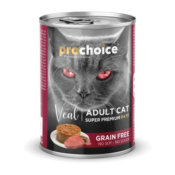 PROCHOICE - CAT ADULT - VEAL PATÉ - GRAIN FREE 400 G
