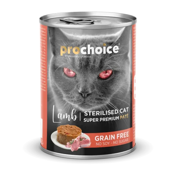 PROCHOICE - CAT STERILSED - LAMB PATÉ - GRAIN FREE 400 G